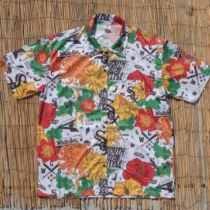 -XL- Chicago White Sox Hawaiian Shirt | MLB Baseball Casual Floral Button Down